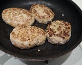鶏ひき＆豚ひきの絶品テリヤキハンバーグ作り方3写真