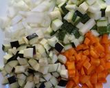チーズがとろ～り夏野菜のカポナータ作り方1写真