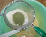 簡単シフォン抹茶風(青汁) 手順写真付作り方5写真