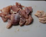 長ねぎと鶏もも肉と凍み豆腐のお雑煮作り方1写真