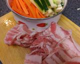 ズッキーニと豚肉の甘酢炒め作り方1写真