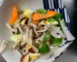 お一人様野菜たっぷり上海風焼きそば味炒飯作り方8写真