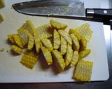 チーズとコーンの巾着焼き作り方3写真