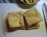 チーズとコーンの巾着焼き作り方5写真