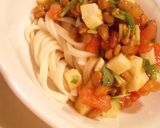 冷たいピリ辛納豆ぶっかけうどん作り方2写真