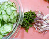 故郷の味☆きゅうりとみょうがの酢の物作り方1写真