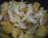 夏の一皿★モロヘイヤのジャーマンポテト作り方3写真