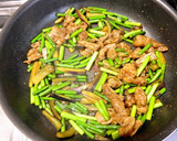 簡単！豚コマとにんにくの芽の焼肉風炒め♪作り方4写真
