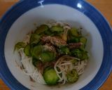きゅうりと　鯖味噌煮缶の　和え物作り方2写真