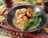 ✽鶏唐揚げのとろろみぞれがけ✽作り方5写真