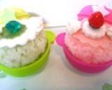 ぷちカップケーキな簡単おにぎり＊キャラ弁作り方8写真