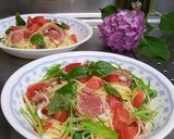 夏オススメ!お酢でサッパリ☆冷製パスタ♪作り方6写真