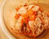 うま辛!豆乳クリーミー冷麺作り方2写真