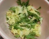 鶏皮・水菜・レタスのシンプル◆サラダ作り方4写真
