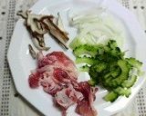 ゴーヤのマヨ味噌炒め作り方1写真