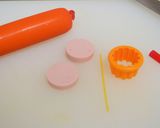 魚肉ソーセージでタコちゃん作り方1写真