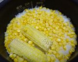 とうもろこしご飯　芯も一緒に炊き込んで作り方13写真
