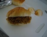 リラックマキャラ弁♥焼きそばロールパン♥作り方2写真