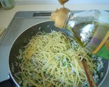 海の幸♡たっぷり葱としらすのパスタ作り方8写真