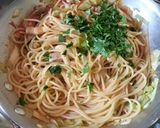 パンチェッタとキャベツのトマトパスタ作り方10写真