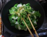 青梗菜のマヨたまソース✿ダシダ風味で作り方2写真
