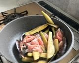 茄子と豚肉の味噌炒め作り方2写真