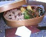 お赤飯のお弁当　●for女子高生作り方3写真