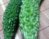 ゴーヤの肉詰めレンジ蒸し作り方1写真