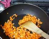 とんかつ肉のステーキ 野菜ソースがけ作り方3写真