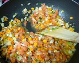 とんかつ肉のステーキ 野菜ソースがけ作り方4写真