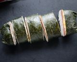 お弁当に、お弁当箱ぴったりスパム巻き作り方12写真