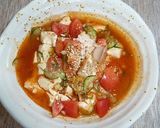 キムチと豆腐で冷たいスープご飯♪作り方6写真