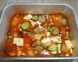キムチと豆腐で冷たいスープご飯♪作り方3写真