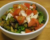 夏野菜の簡単タコライス作り方4写真