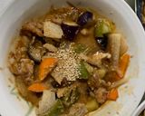 簡単中華風スンドゥブ味根菜茄子甘酢酢豚作り方17写真