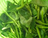 チャ☆カンクン♪空芯菜の炒め物作り方1写真
