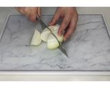 新玉ねぎとベーコンのクリーム煮★動画あり作り方1写真