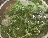 おかひじきと茗荷の味噌汁作り方3写真