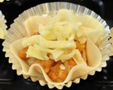 餃子の皮でチキンカップPizza♪作り方7写真