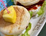 ランチは焼豚エッグマフィン♪作り方7写真