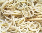 ナスと玉ねぎの冷たいスープパスタサラダ作り方5写真