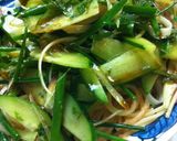 野菜たっぷり！明太子の冷製パスタ作り方6写真