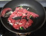 ☆牛肉とアスパラのオイスターソース炒め☆作り方3写真