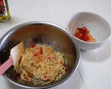 桃と生ハムの冷製パスタ♪作り方12写真