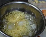 桃と生ハムの冷製パスタ♪作り方9写真