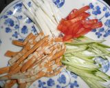 シーセージと野菜の冷奴作り方1写真
