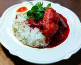 バーナー処理鶏ビーツミントスパイスカレー作り方10写真