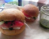 トマト♡クリチー生ハム巻きバジルオイルで作り方6写真