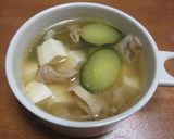 豚肉ときゅうりの夏ス—プ作り方3写真