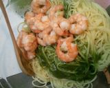 海老とアボカドのトマトシャーベットパスタ作り方2写真